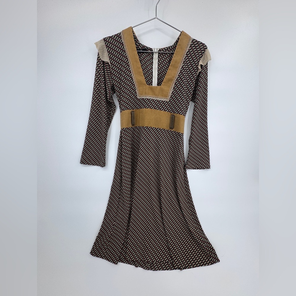 Sigal Dekel Retro Style long Sleeve Dress Sz M